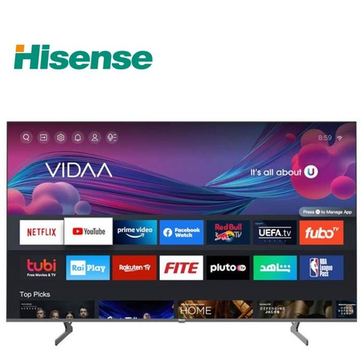 [H65U7H] TV LED 65'' HISENSE/U7 SERIES/164CM /4K VIDAA SMART/QUANTUM DOT COLOUR/NETFLIX-YOUTUBE